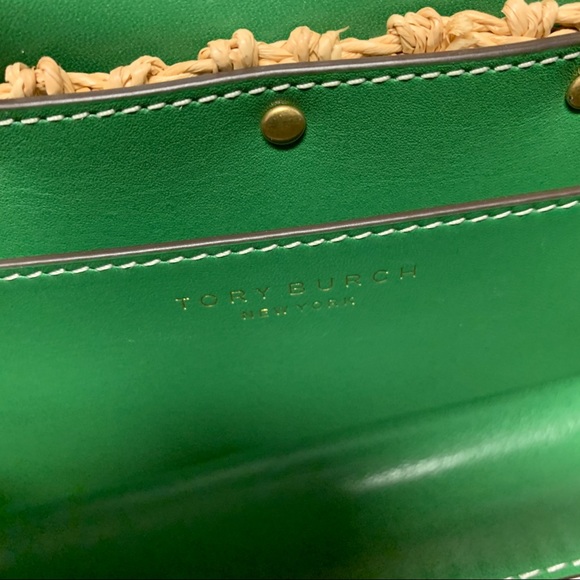 NWT Tory Burch Classic Miller Straw crossbody Bag - Picture 14 of 16